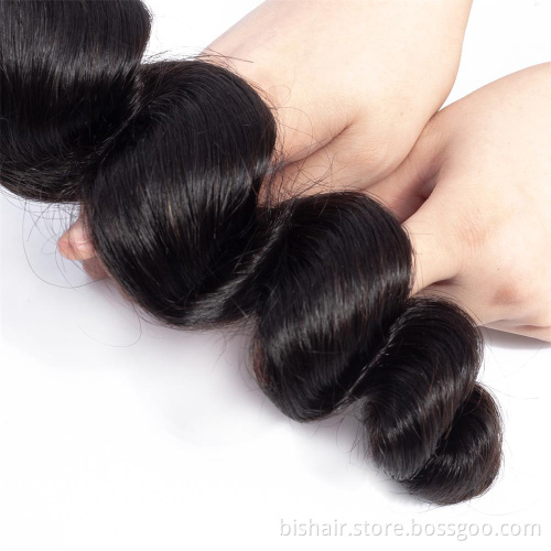 wholesale top quality 8a 9a 10a loose wave human hair bundles for black women cheapest virgin cuticle aligned brazilian hair